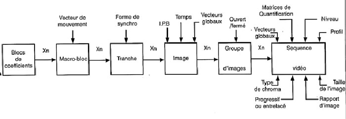 structure du flux élémentaire vidéo